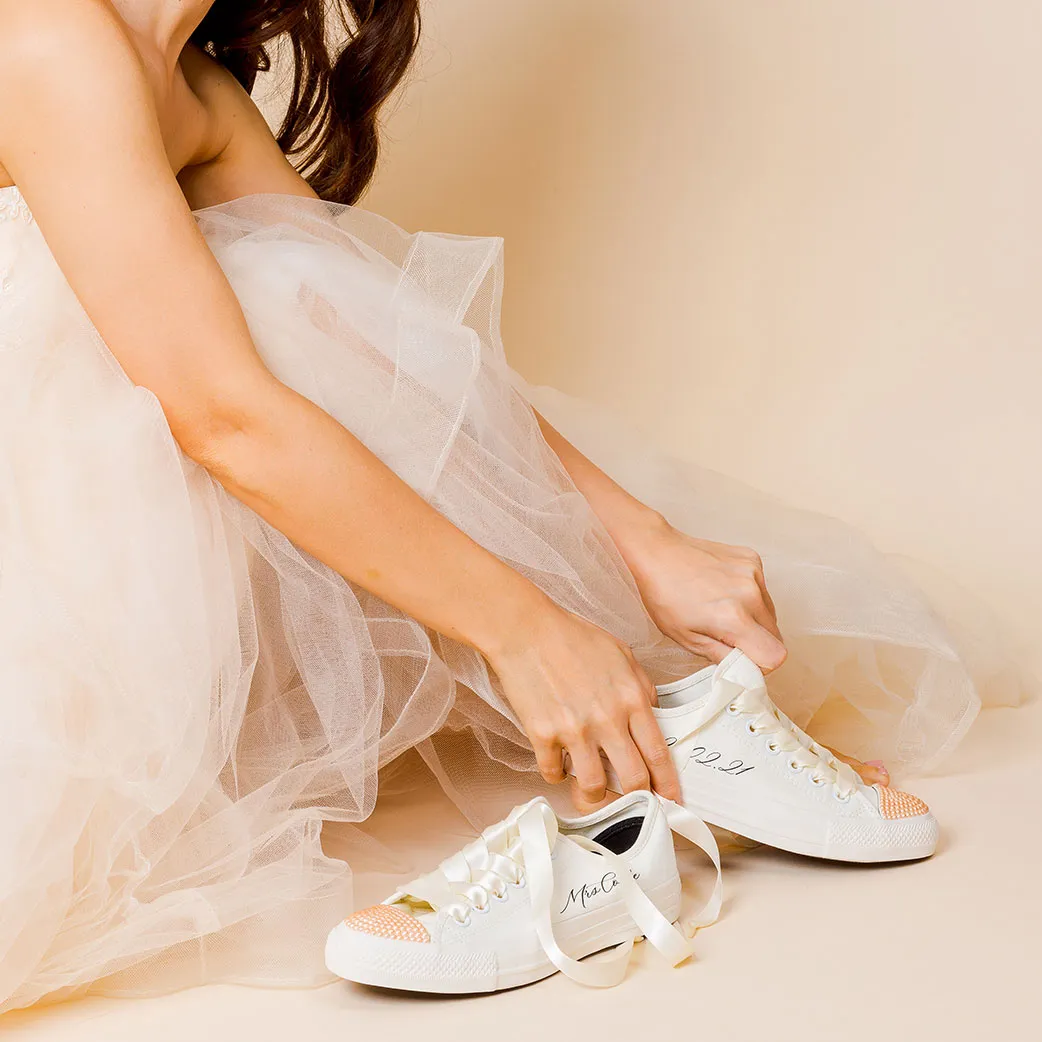 Champagne Pearl Bridal Converse