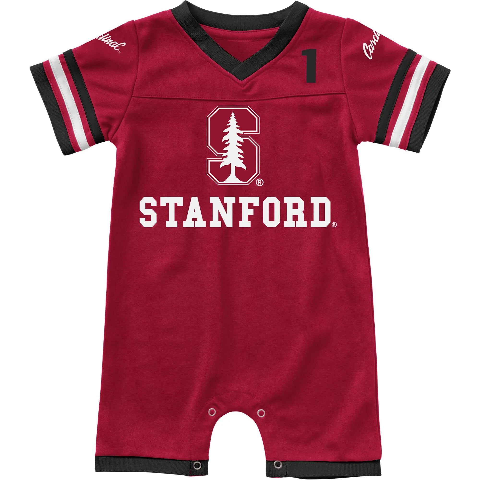 Colosseum Stanford Cardinal Newborn & Infant Cardinal Bumpo Football Logo Romper