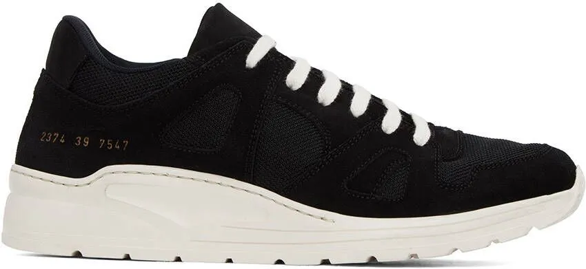 Common Projects Black Cross Trainer Sneakers