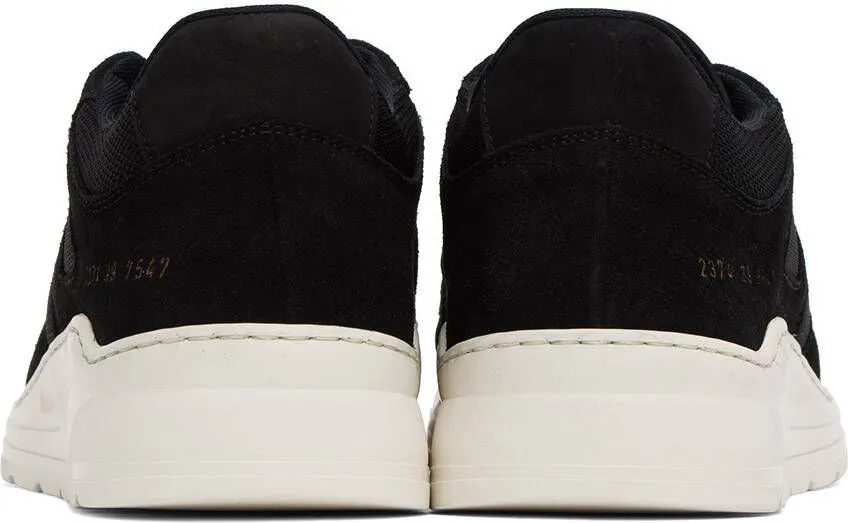 Common Projects Black Cross Trainer Sneakers