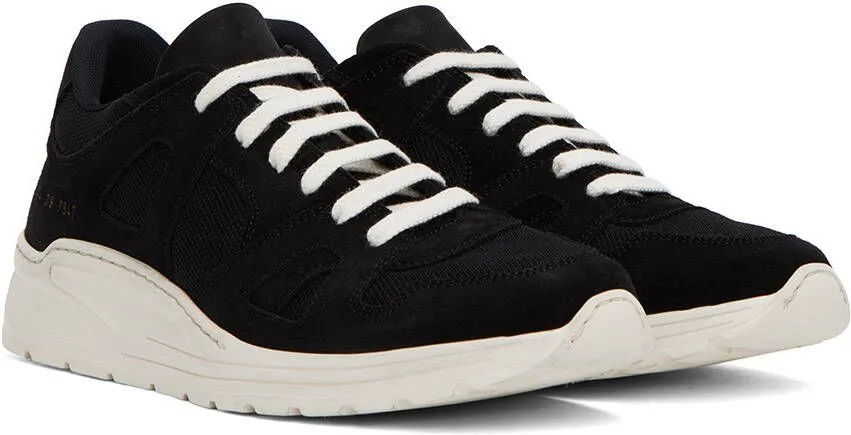 Common Projects Black Cross Trainer Sneakers