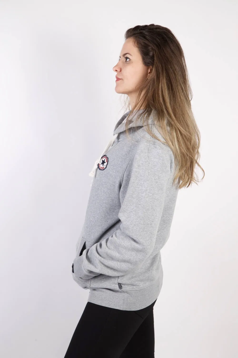 Converse All Star Track Top Hoodie Grey XL - Pepper Tree London