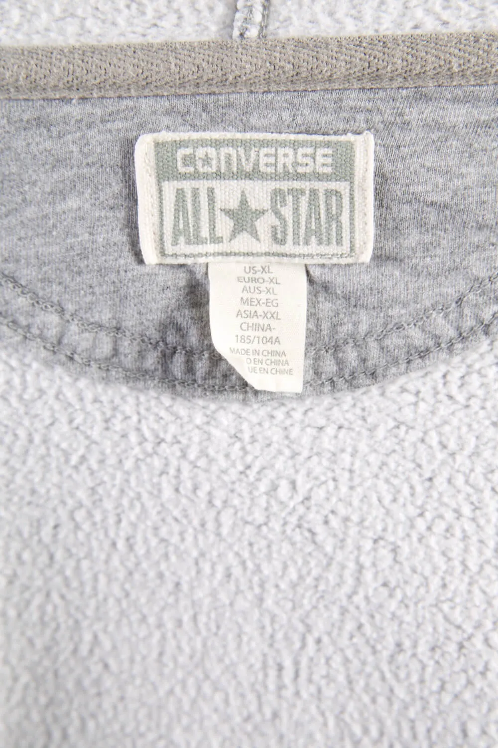 Converse All Star Track Top Hoodie Grey XL - Pepper Tree London