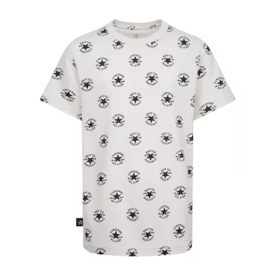 Converse Big Boys Crew Neck Short Sleeve Graphic T-Shirt