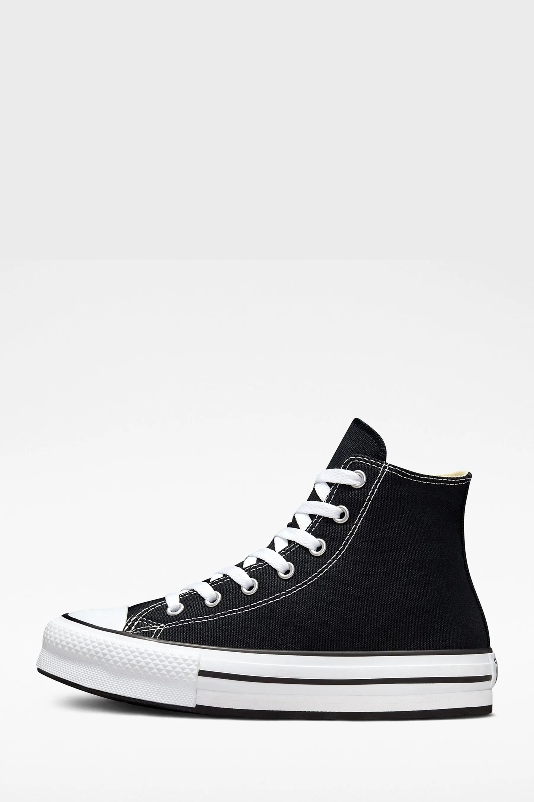 Converse Black Eva Lift High Top Youth Trainers