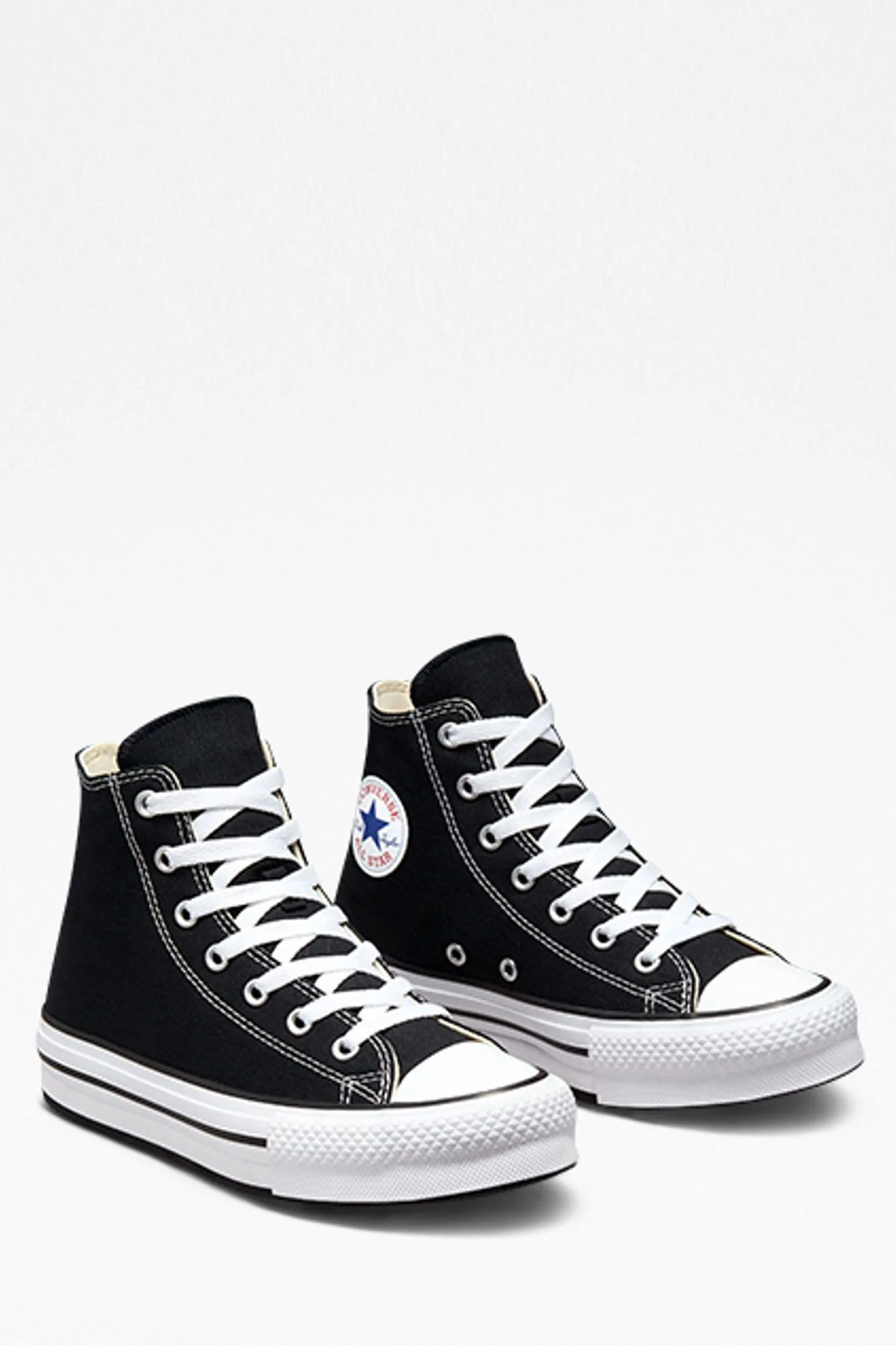 Converse Black Eva Lift High Top Youth Trainers