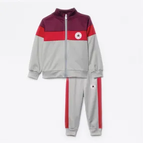 Converse Infant Boys Colorblock Tricot Tracksuit Dark Grey Heather