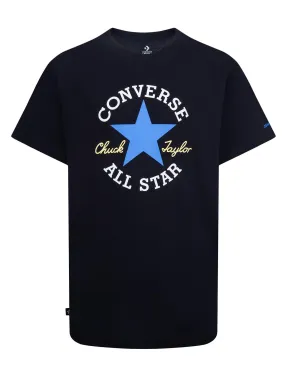 Converse Junior Boys Core Short Sleeve T-shirt - Black