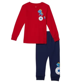 Converse Kids Long Sleeve Tee & Joggers Set (Toddler)