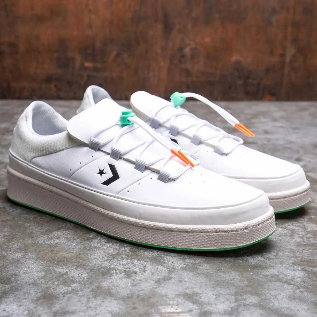 Converse Men Pro Leather Ox (white / jet stream)