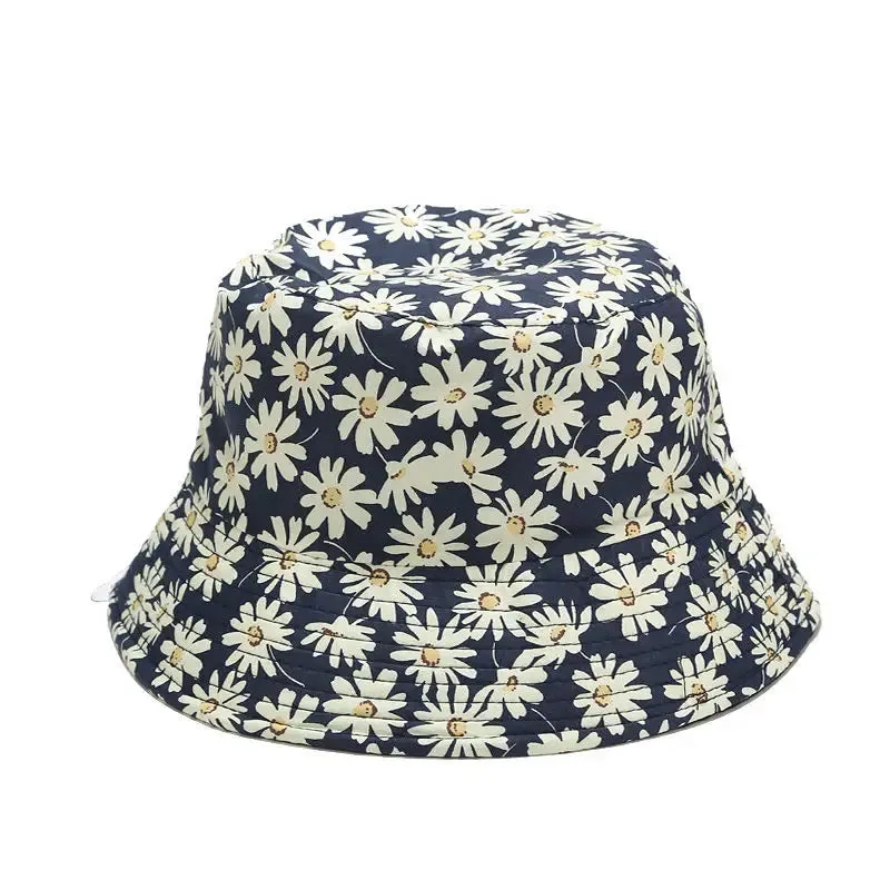 Cotton Flower Print Bucket Hat