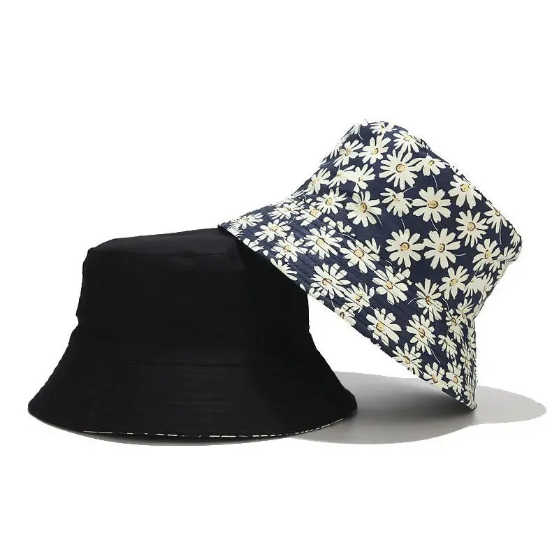 Cotton Flower Print Bucket Hat