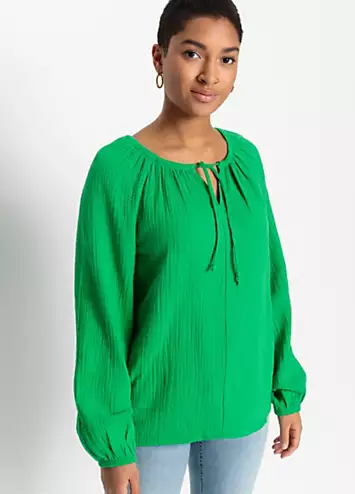 Cotton Muslin Tunic by bonprix | Look Again