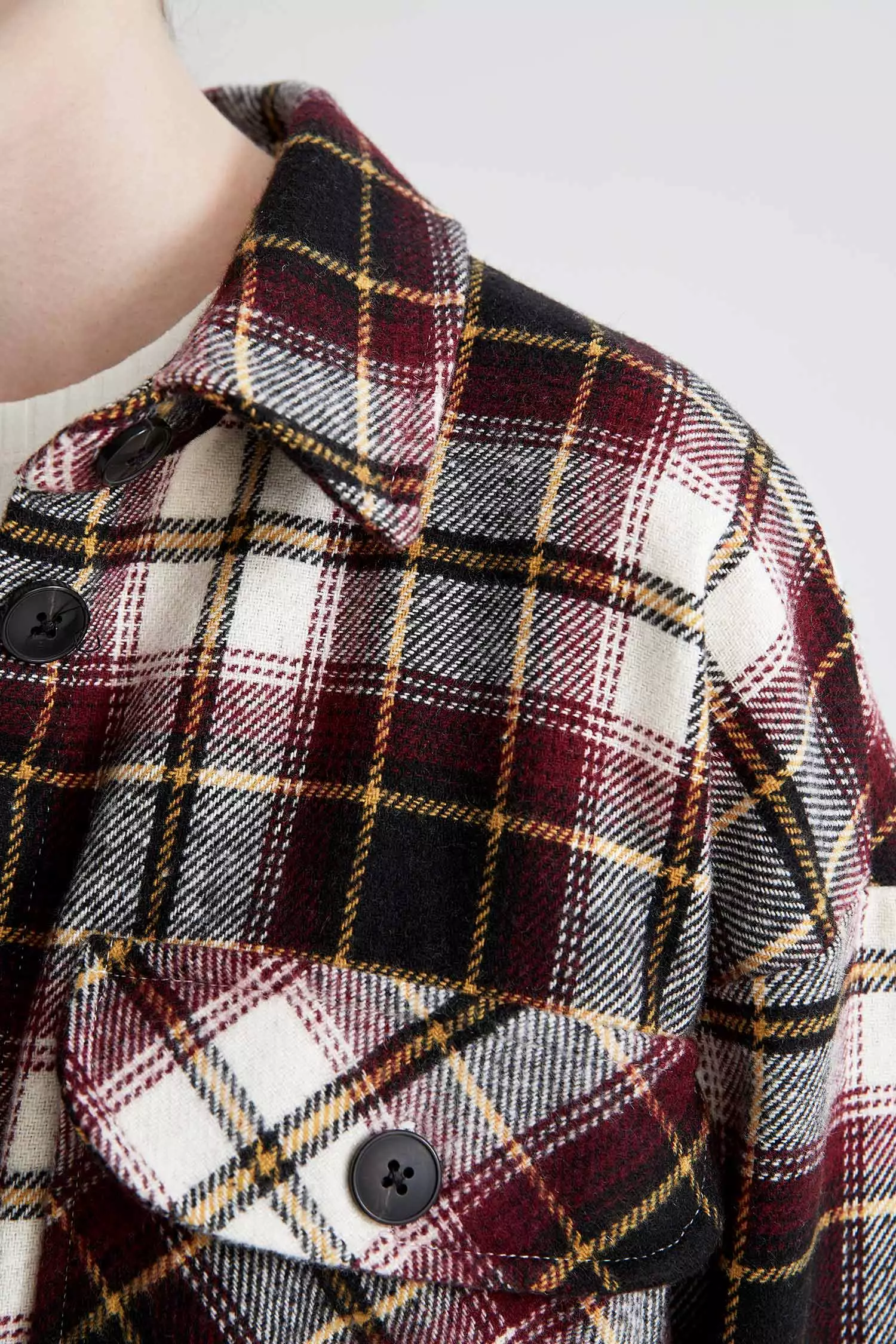 DeFacto Plaid Long Sleeve Tunic