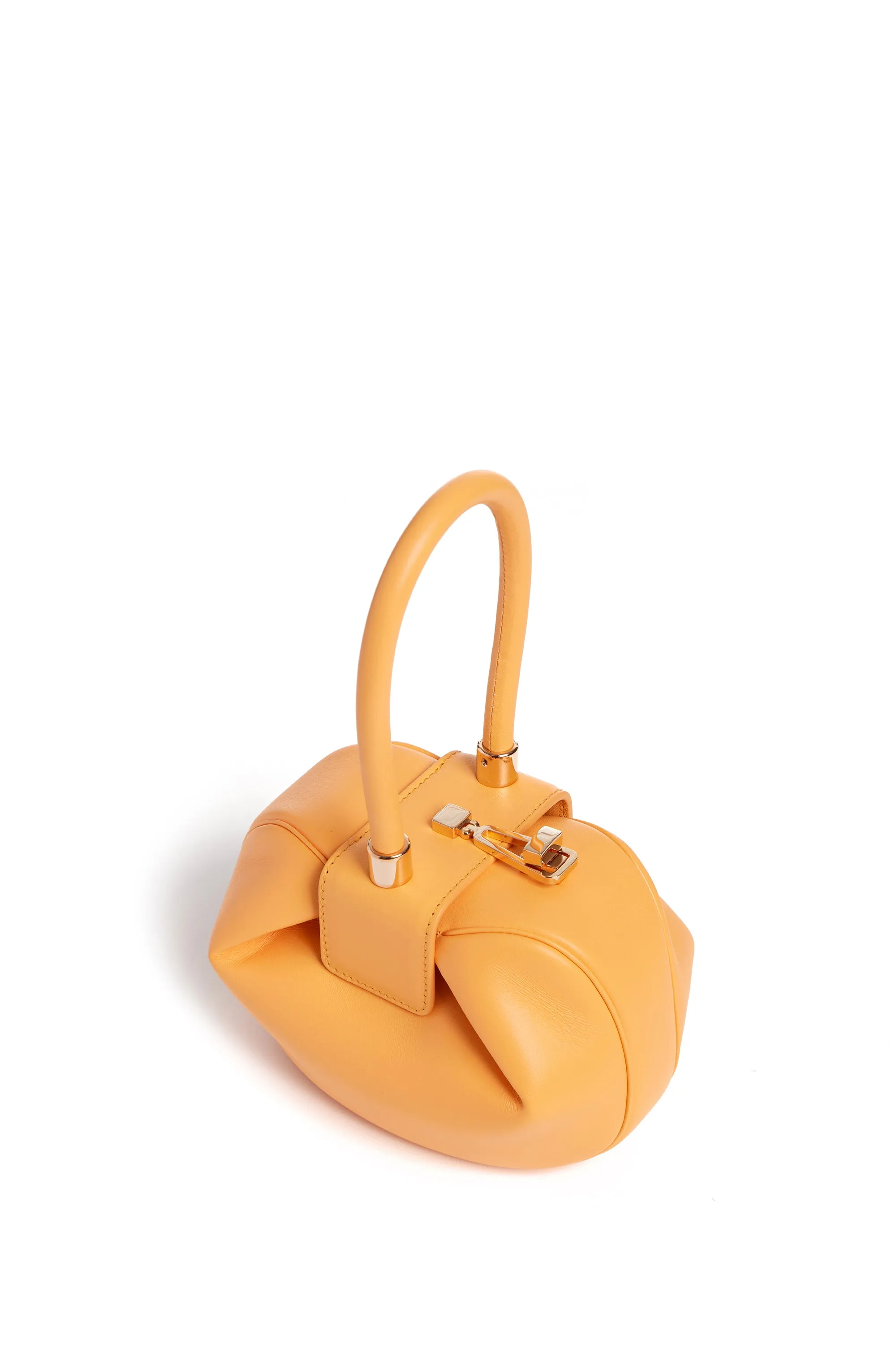 Demi Bag in Fluorescent Orange Nappa Leather