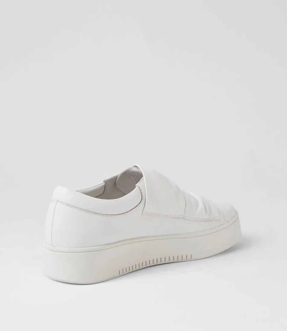 DJANGO & JULIETTE Loja White Leather Sneakers