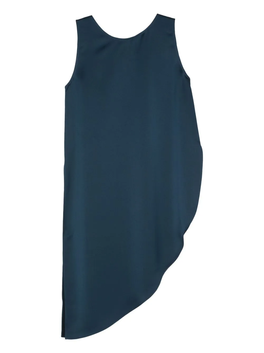 DRHOPE asymmetric crepe tunic - Blue