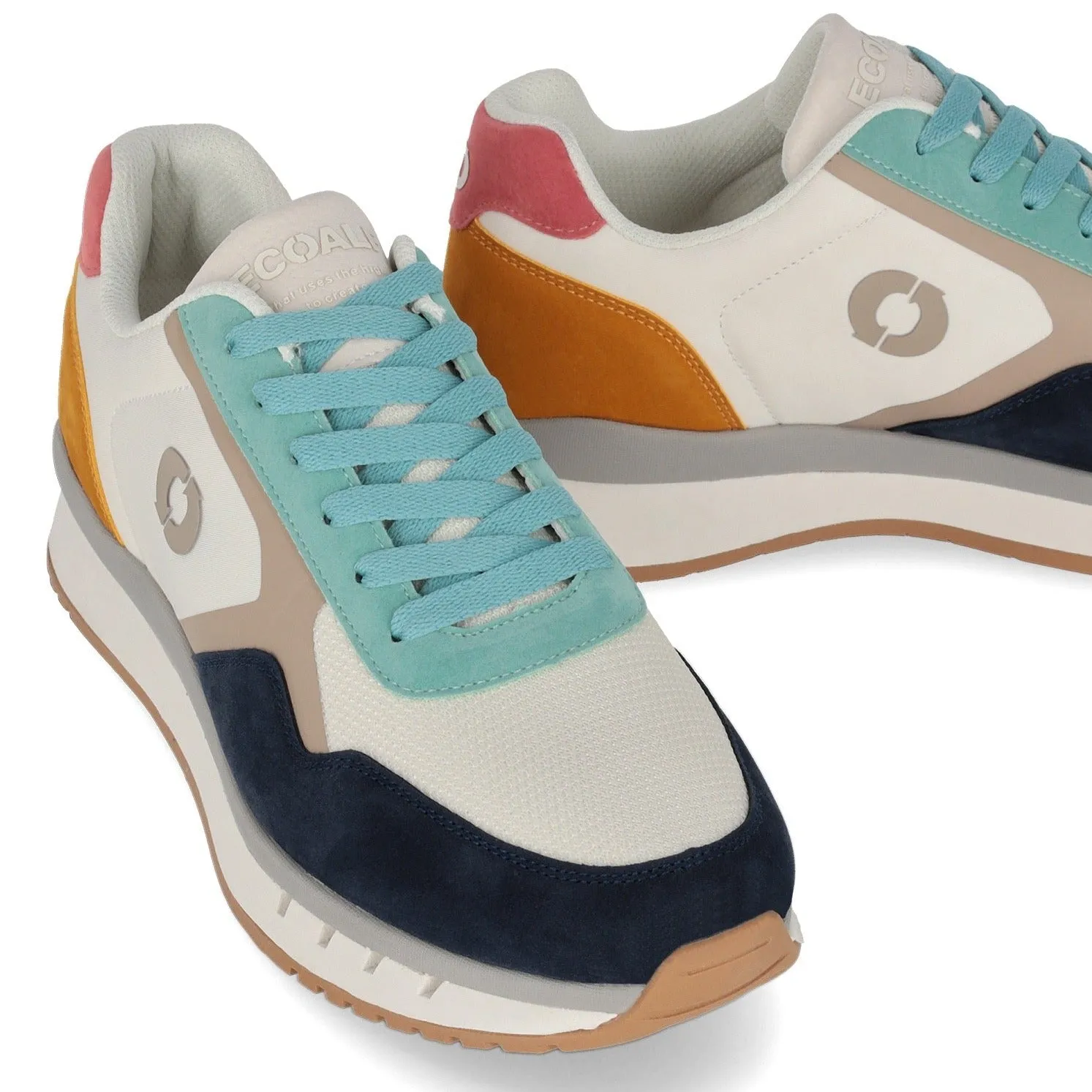 ECOALF | SNEAKERS MUJER | CERVINO OFF WHITE NAVY | BLANCO