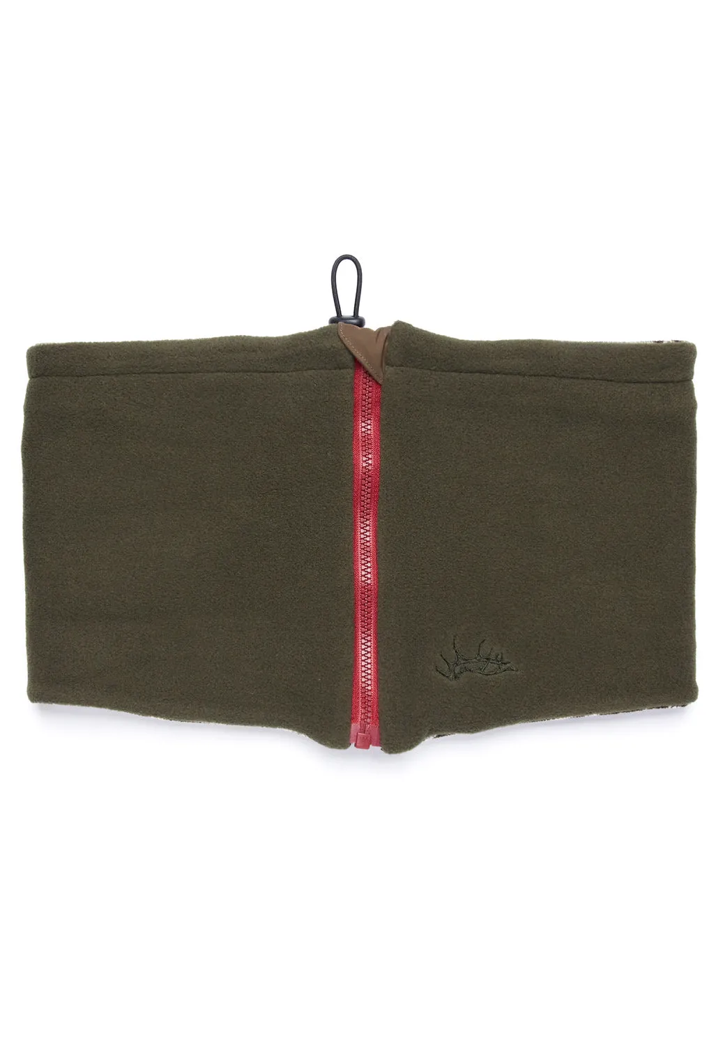 Elmer Fleece Neck Warmer - Khaki/ Print