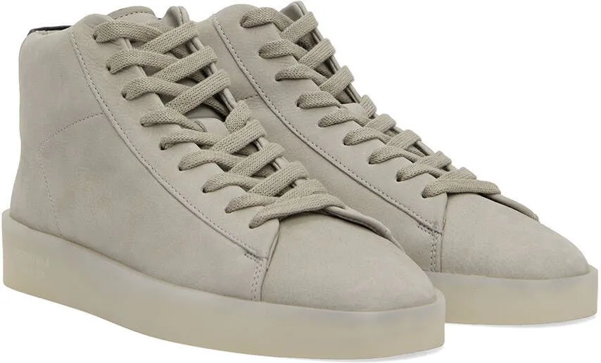 Essentials Gray Tennis Mid Sneakers