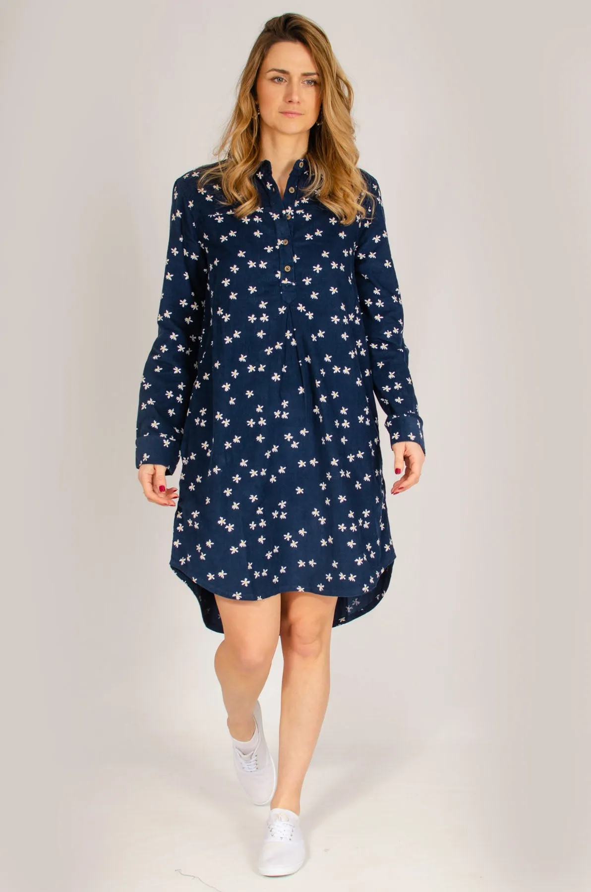 Floral Cord Tunic Dress