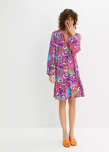 Floral Print Tunic Dress by bonprix | Look Again