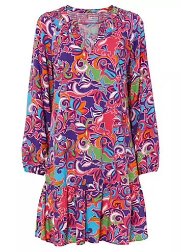 Floral Print Tunic Dress by bonprix | Look Again