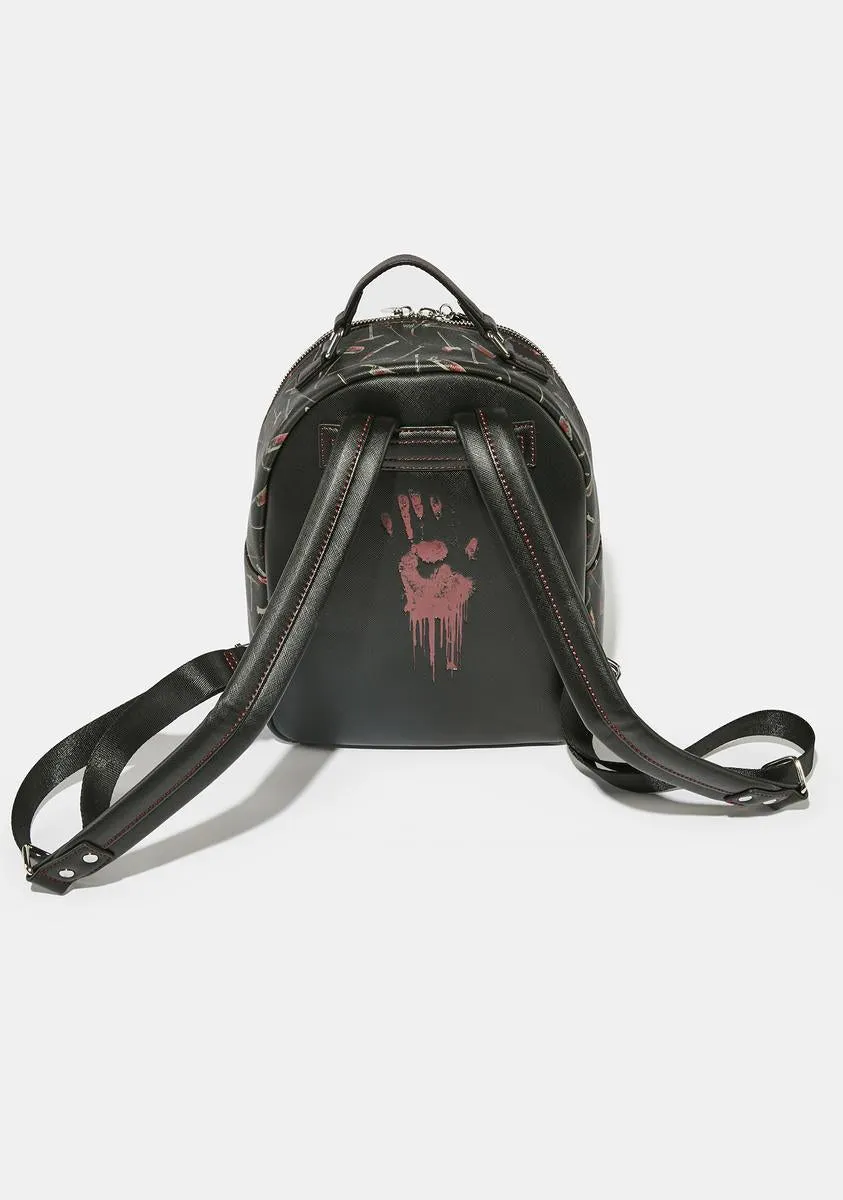 Friday The  13th Jason Mask Mini Backpack-