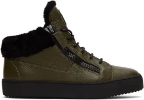 Giuseppe Zanotti Khaki Arena May London Sneakers