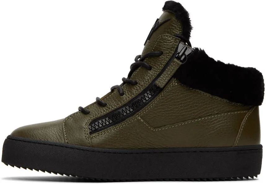 Giuseppe Zanotti Khaki Arena May London Sneakers