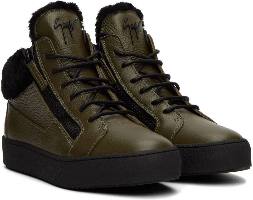 Giuseppe Zanotti Khaki Arena May London Sneakers