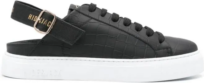 Hide&Jack Sabot Croco sneakers Black