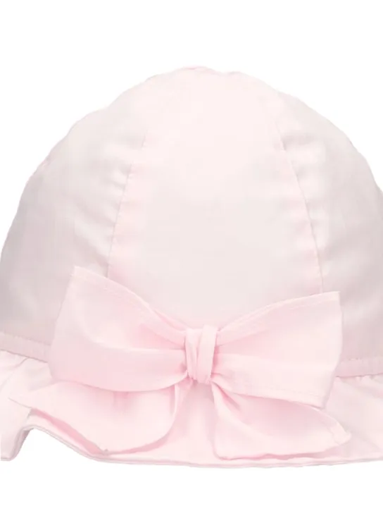 Il Gufo   Cotton poplin hat w/bow 