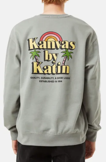 Katin Souvenir Crewneck Fleece - Grey Green