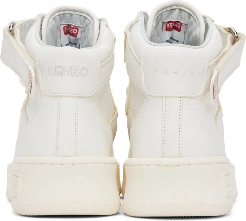 Kenzo White Paris Hoops Sneakers