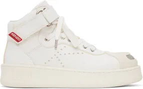 Kenzo White Paris Hoops Sneakers