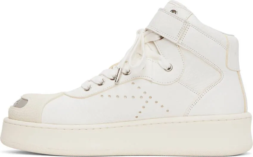 Kenzo White Paris Hoops Sneakers