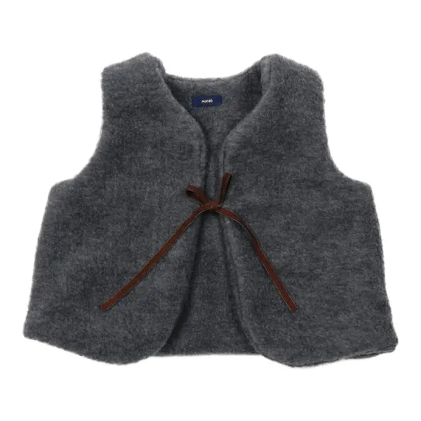 Kids Maki London Wool Vest - Grey