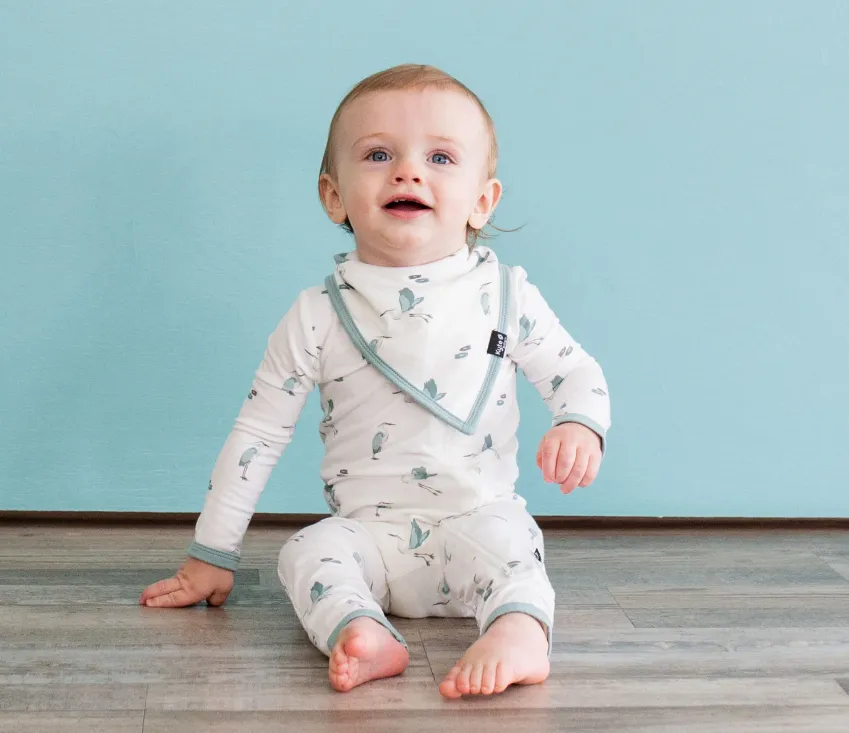 Kyte Romper, Blue Heron