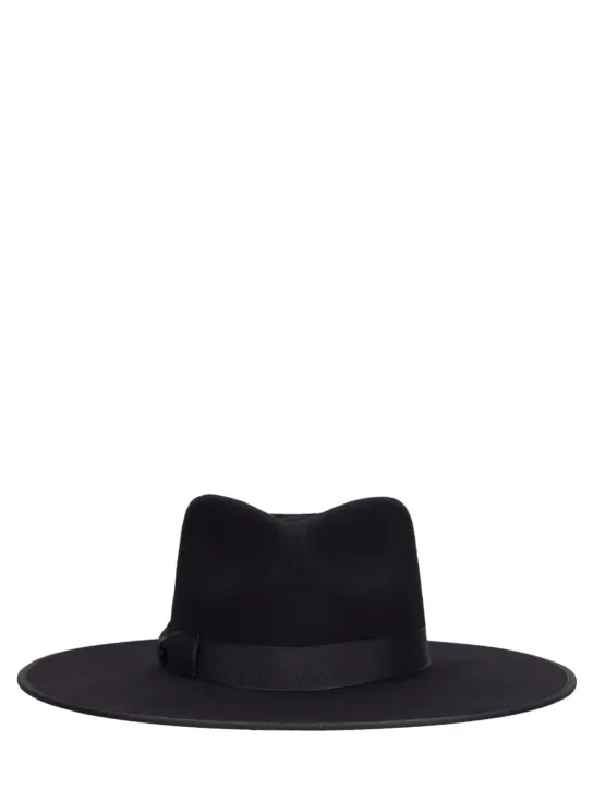 LACK OF COLOR   Noir rancher wool hat 