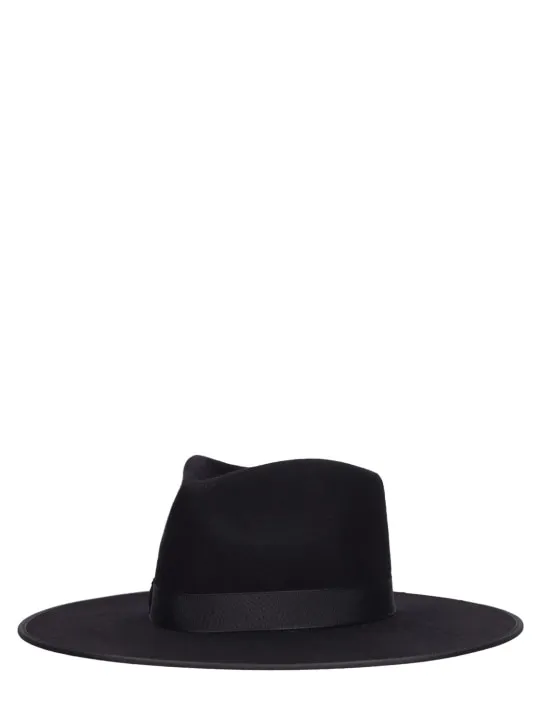 LACK OF COLOR   Noir rancher wool hat 