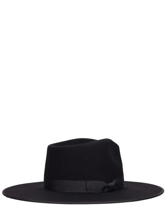 LACK OF COLOR   Noir rancher wool hat 