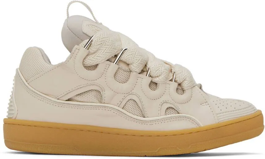 Lanvin Off-White Curb Sneakers