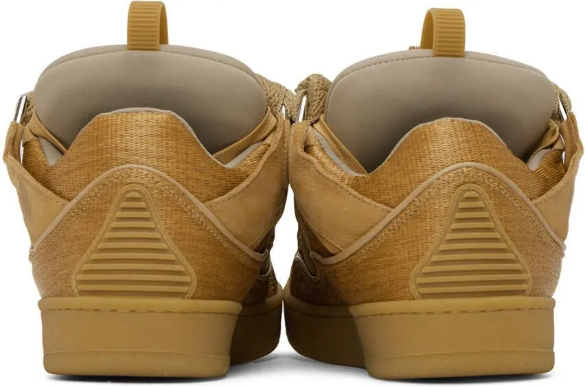 Lanvin Tan Curb Sneakers