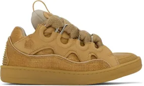 Lanvin Tan Curb Sneakers