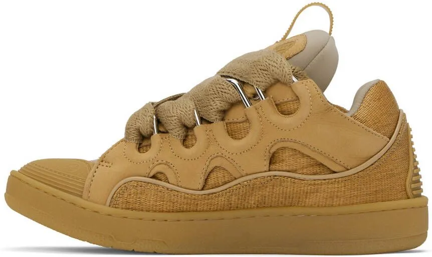 Lanvin Tan Curb Sneakers