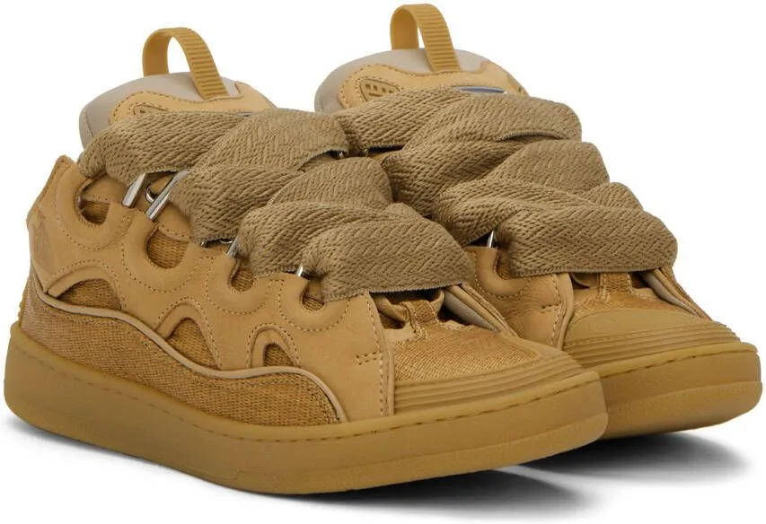 Lanvin Tan Curb Sneakers