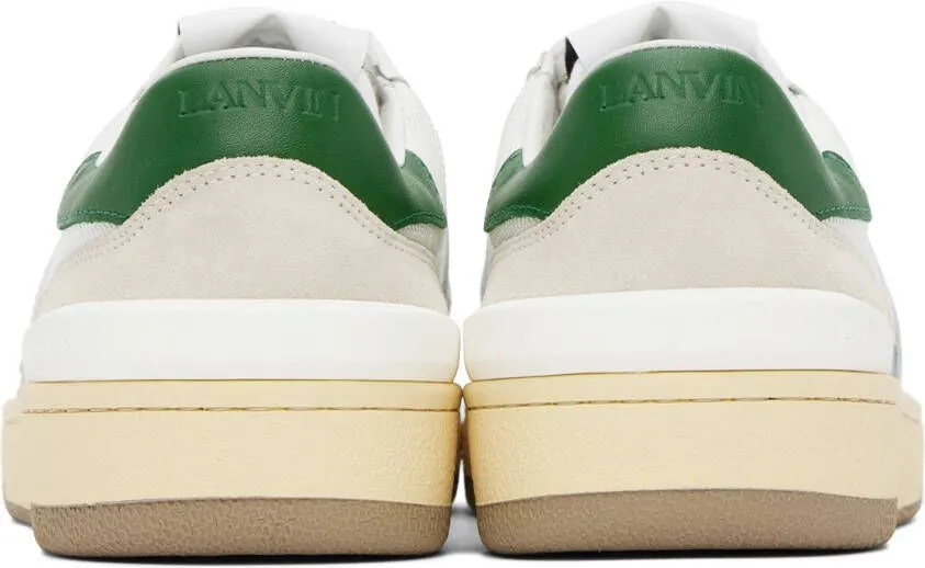 Lanvin White Clay Sneakers