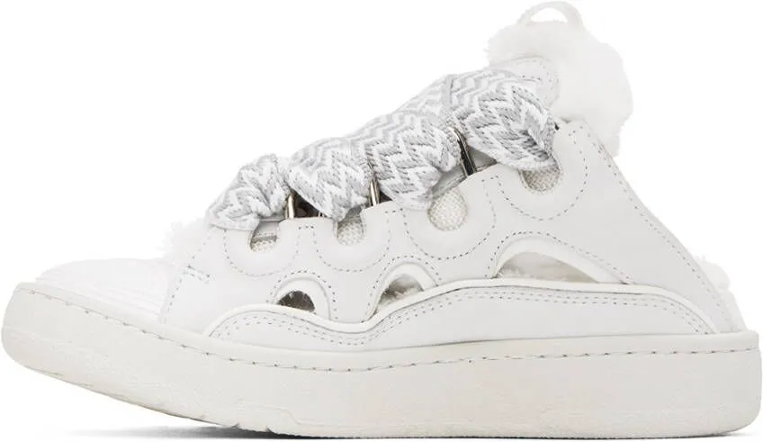 Lanvin White Curb Mule Sneakers