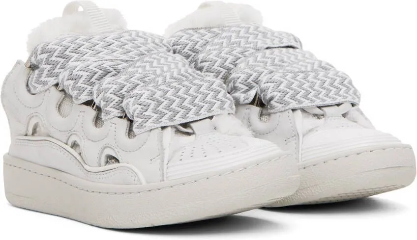 Lanvin White Curb Mule Sneakers